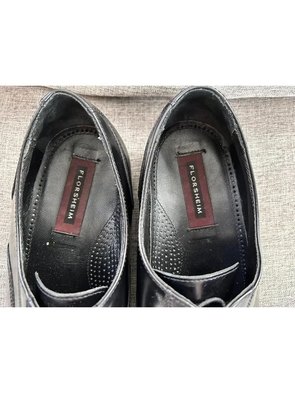 Florsheim Oxford Dress Shoes Mens Size 12D Black Lace Up 17067-01